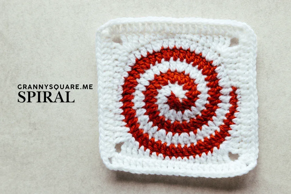 Two-Color Spiral Granny Square – Free Crochet Pattern — photo 3