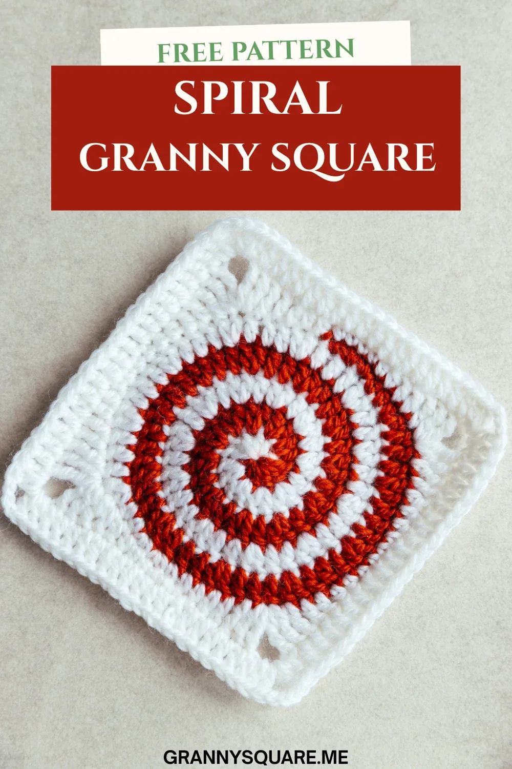 Two-Color Spiral Granny Square – Free Crochet Pattern — photo 4