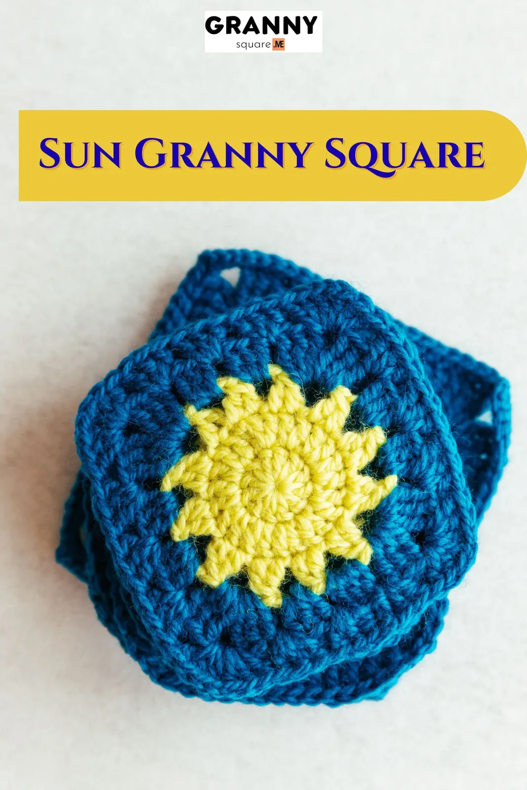 Sun Granny Square Pattern (Free Two-Color Motif) — photo 2