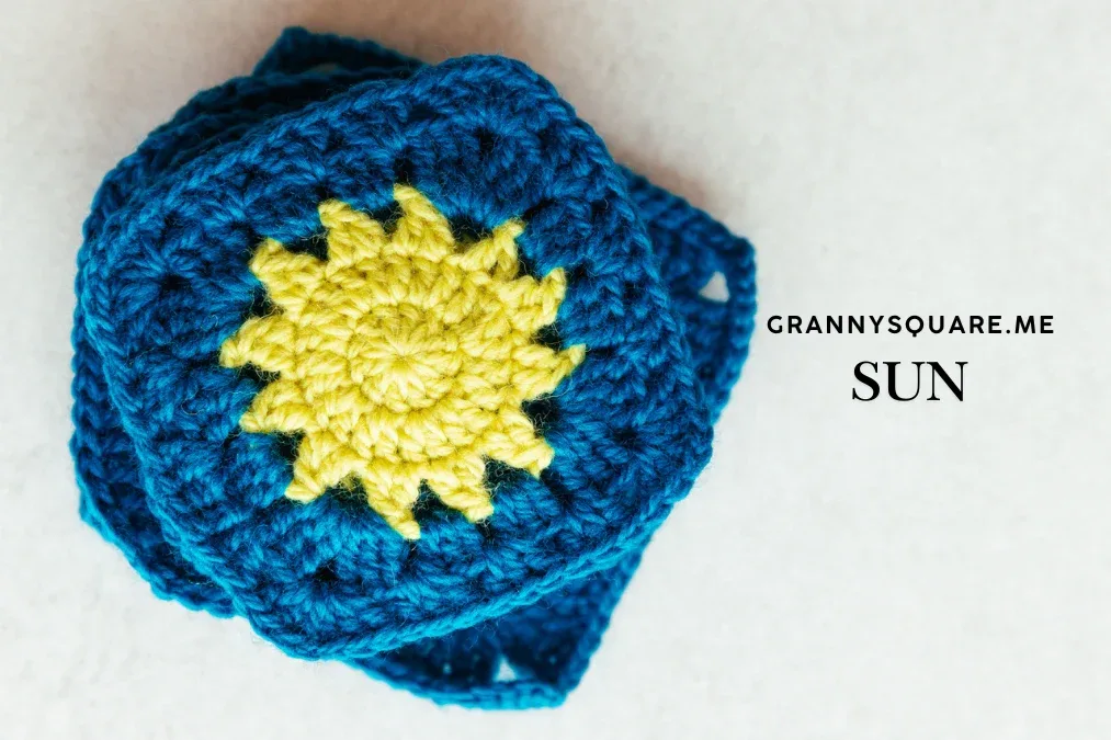 Sun Granny Square Pattern (Free Two-Color Motif) — photo 4