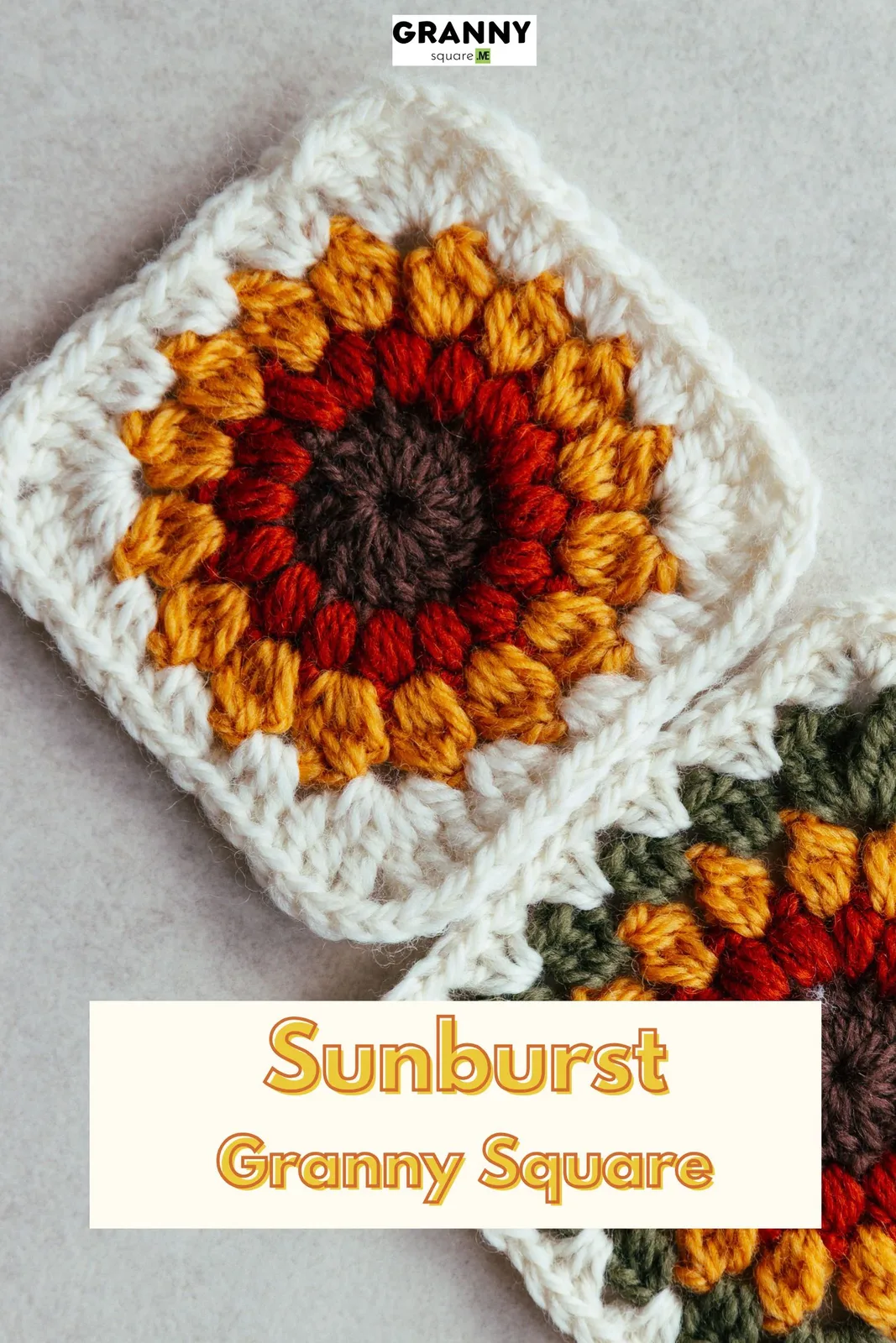 Sunburst Granny Square: The Classic 4-Color Puff Stitch Pattern β photo 4