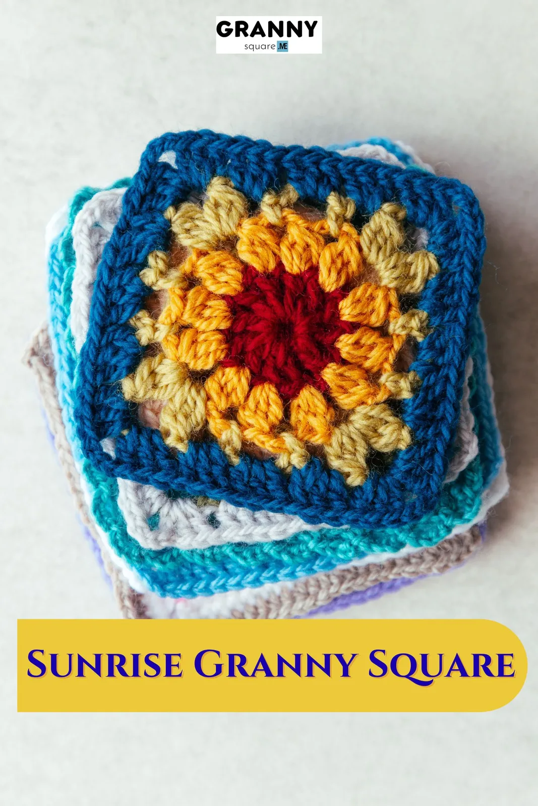 Sunrise Granny Square: Free Crochet Pattern in 5 Cheerful Rounds — photo 2