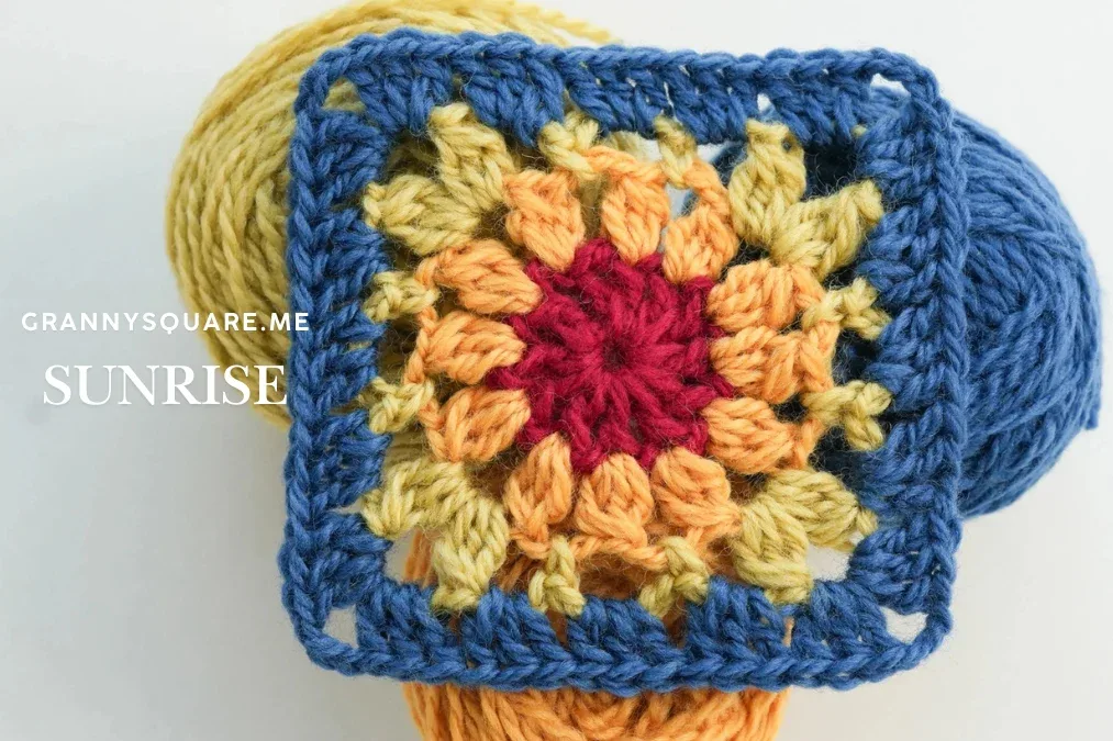 Sunrise Granny Square: Free Crochet Pattern in 5 Cheerful Rounds — photo 3