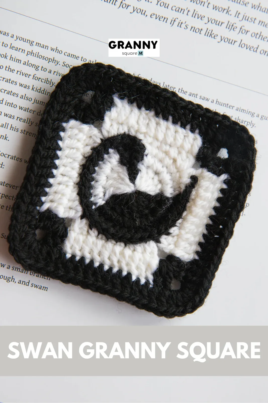 Swan Granny Square: Free Crochet Pattern with Color Change Magic — photo 4