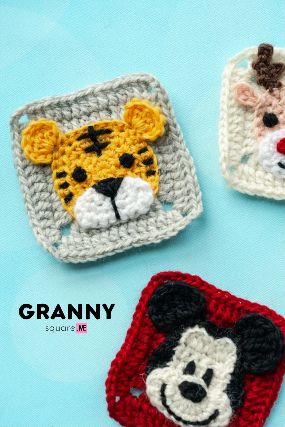 Tiger Granny Square: Free Crochet Pattern with 3D Curled Ears — photo 2