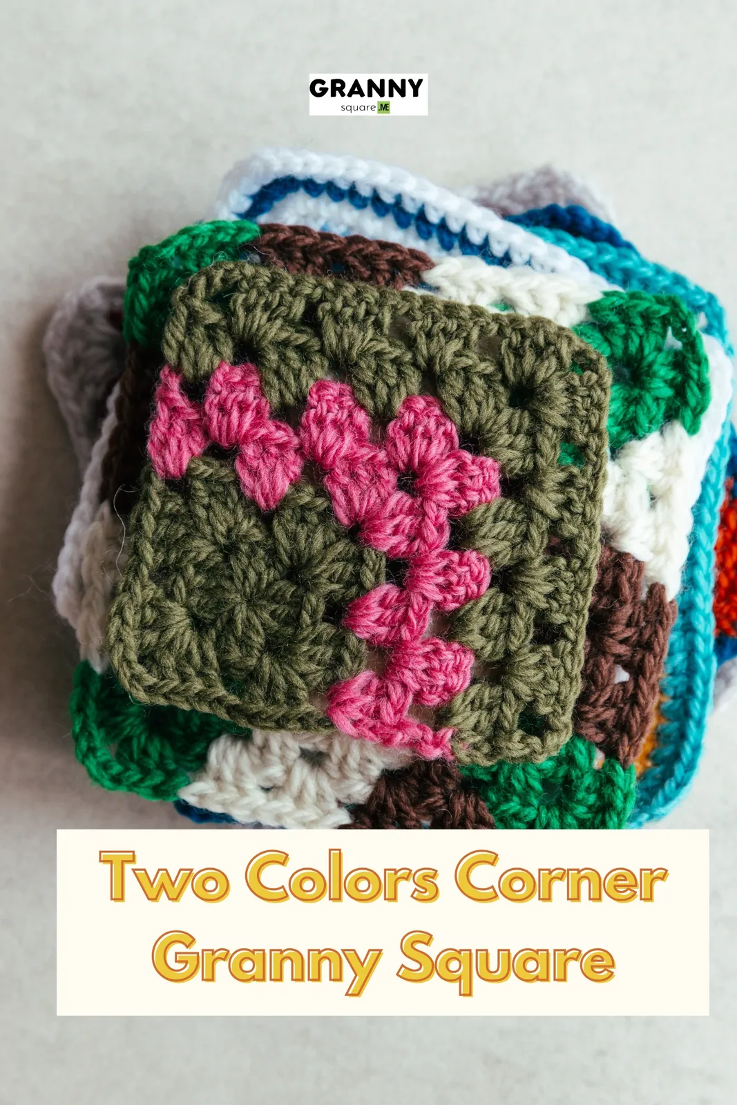 Two-Color Corner Granny Square - Free Crochet Pattern — photo 2