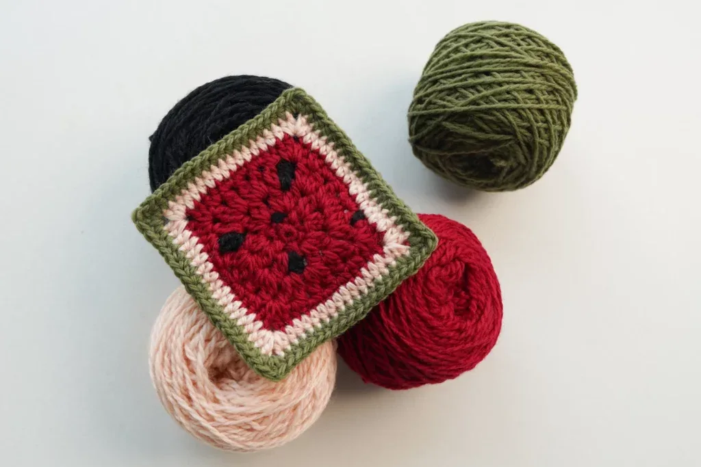 Watermelon Granny Square - Free Crochet Pattern — photo 4