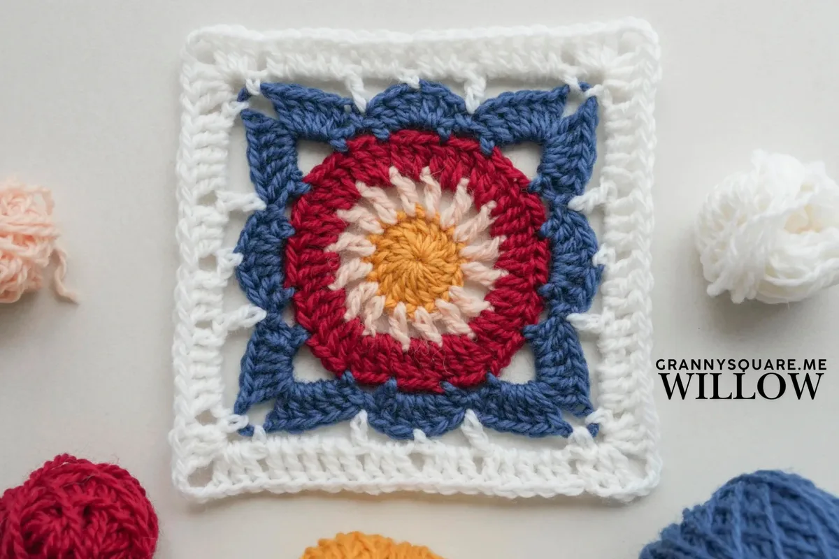 Willow Granny Square: A Classic Textured Motif in 7 Rounds — photo 3