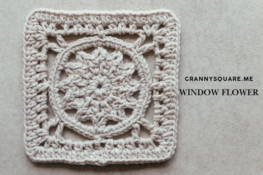 Window Flower Granny Square — Free Crochet Pattern — photo 3