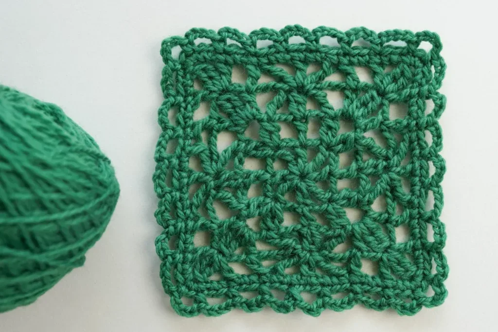 Unique Window Flower Granny Square – Free Crochet Pattern