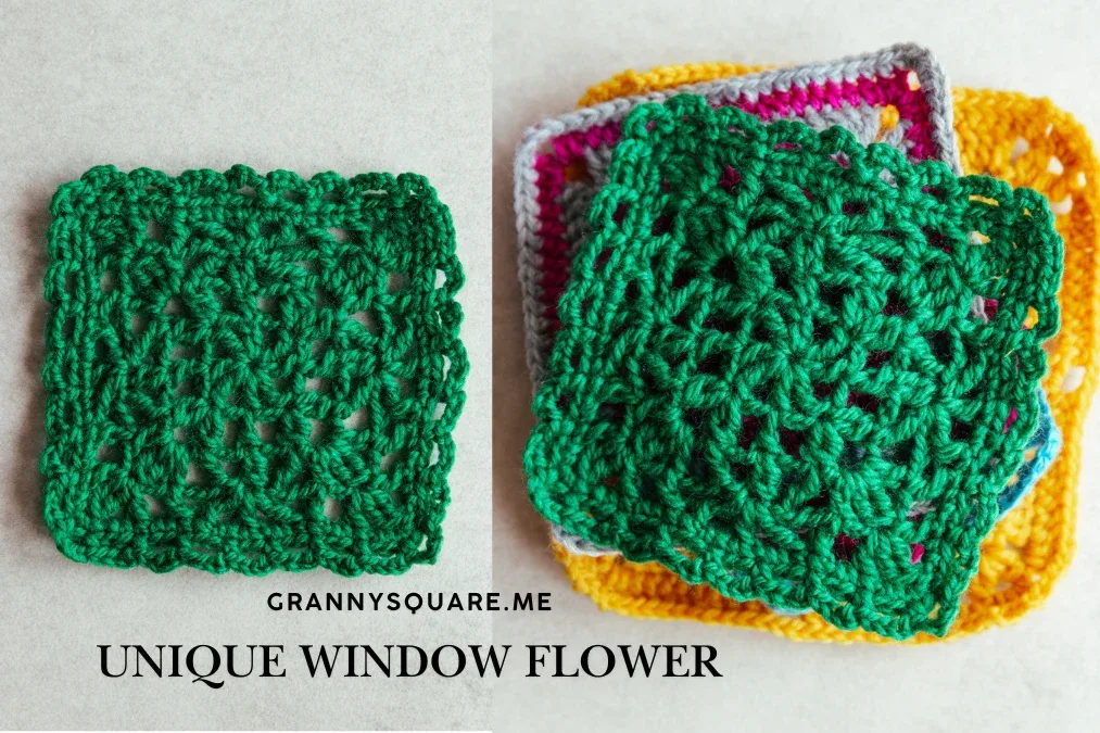 Unique Window Flower Granny Square – Free Crochet Pattern — photo 3