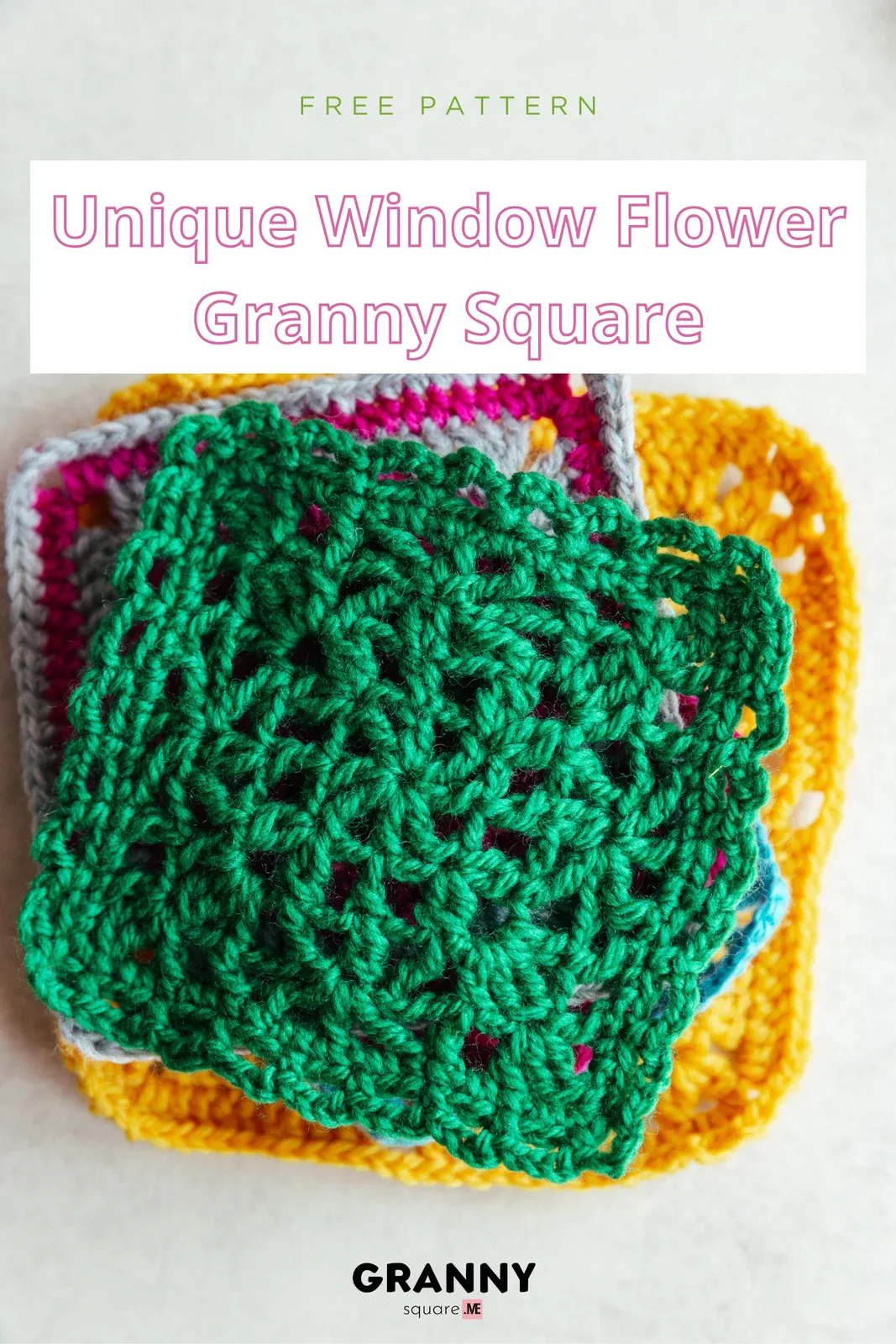 Unique Window Flower Granny Square – Free Crochet Pattern — photo 4